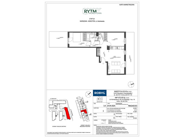 Mieszkanie w inwestycji Rytm Mokotowa, symbol RM/2A/E/0/3 » nportal.pl