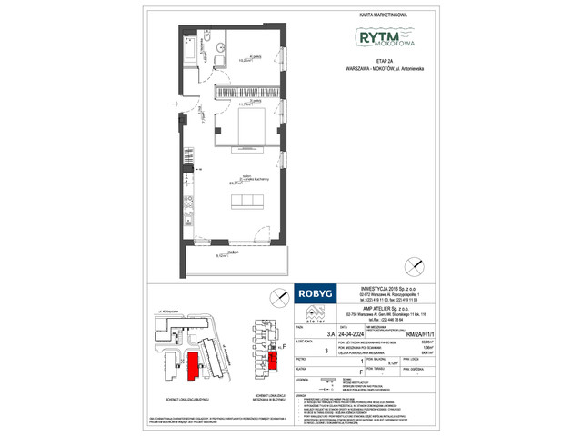 Mieszkanie w inwestycji Rytm Mokotowa, symbol RM/2A/F/1/1 » nportal.pl