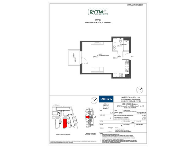 Mieszkanie w inwestycji Rytm Mokotowa, symbol RM/2A/F/1/4 » nportal.pl