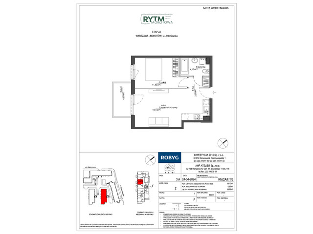 Mieszkanie w inwestycji Rytm Mokotowa, symbol RM/2A/F/1/5 » nportal.pl