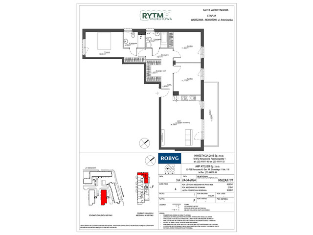 Mieszkanie w inwestycji Rytm Mokotowa, symbol RM/2A/F/1/7 » nportal.pl