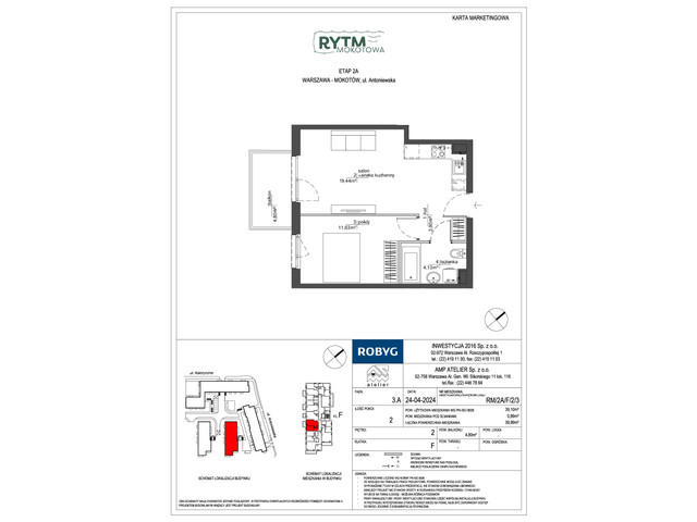 Mieszkanie w inwestycji Rytm Mokotowa, symbol RM/2A/F/2/3 » nportal.pl