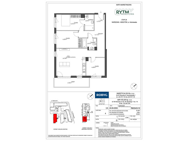 Mieszkanie w inwestycji Rytm Mokotowa, symbol RM/2A/G/1/2 » nportal.pl