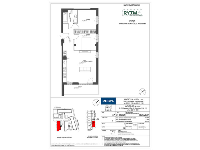 Mieszkanie w inwestycji Rytm Mokotowa, symbol RM/2A/G/2/1 » nportal.pl