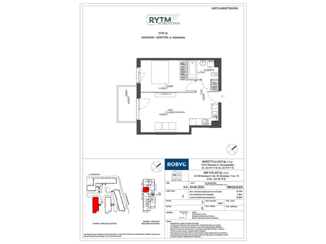 Mieszkanie w inwestycji Rytm Mokotowa, symbol RM/2A/G/2/5 » nportal.pl