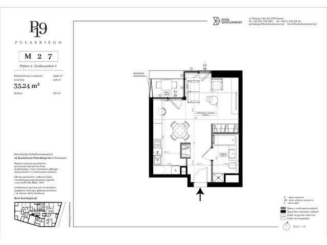Mieszkanie w inwestycji Pułaskiego 19, symbol M27 » nportal.pl