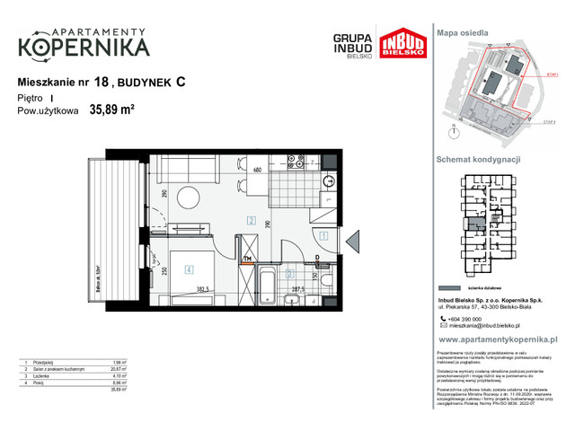 Mieszkanie w inwestycji APARTAMENTY KOPERNIKA, symbol M.18.C » nportal.pl