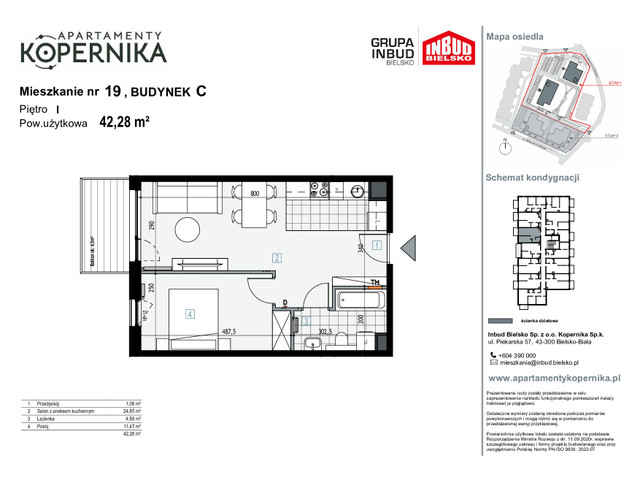 Mieszkanie w inwestycji APARTAMENTY KOPERNIKA, symbol M.19.C » nportal.pl