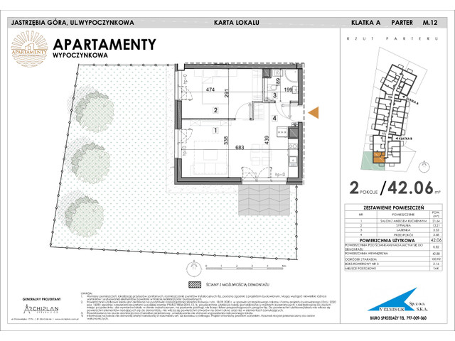 Mieszkanie w inwestycji Apartamenty Wypoczynkowa, symbol 12 » nportal.pl