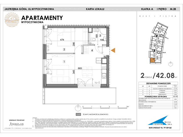 Mieszkanie w inwestycji Apartamenty Wypoczynkowa, symbol 28 » nportal.pl