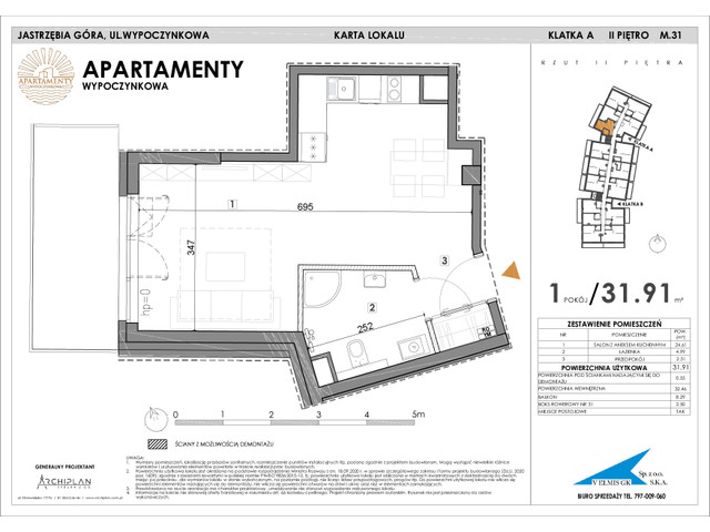 Mieszkanie w inwestycji Apartamenty Wypoczynkowa, symbol 31 » nportal.pl