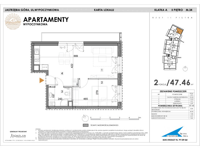 Mieszkanie w inwestycji Apartamenty Wypoczynkowa, symbol 34 » nportal.pl