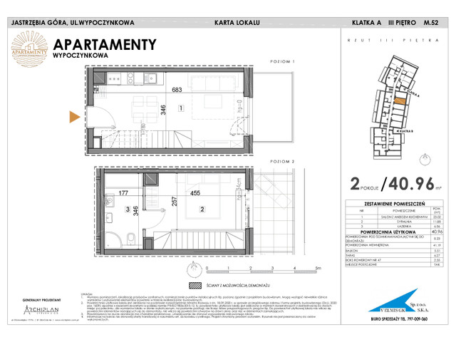 Mieszkanie w inwestycji Apartamenty Wypoczynkowa, symbol 52 » nportal.pl