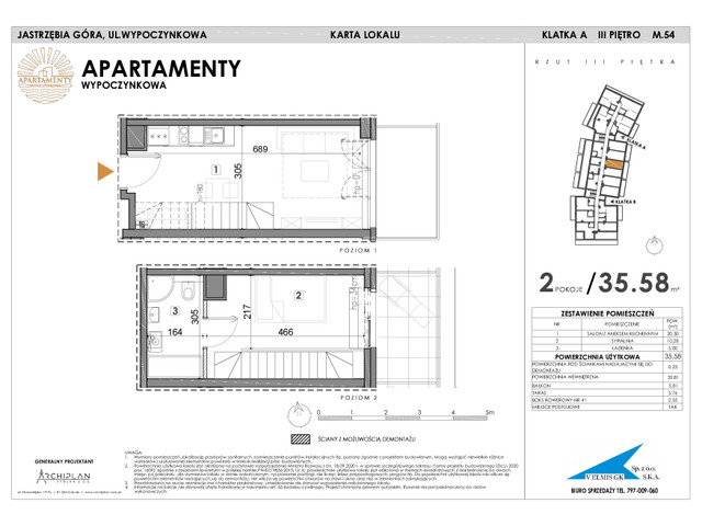 Mieszkanie w inwestycji Apartamenty Wypoczynkowa, symbol 54 » nportal.pl