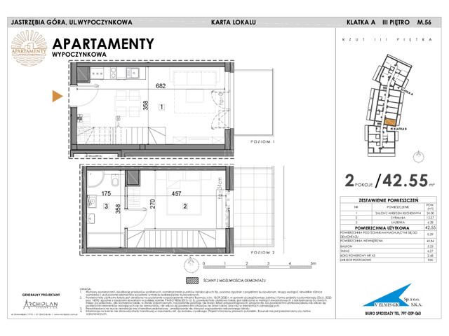 Mieszkanie w inwestycji Apartamenty Wypoczynkowa, symbol 56 » nportal.pl