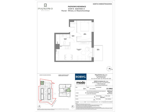 Mieszkanie w inwestycji Piątkowo Residence, symbol D_1M02 » nportal.pl