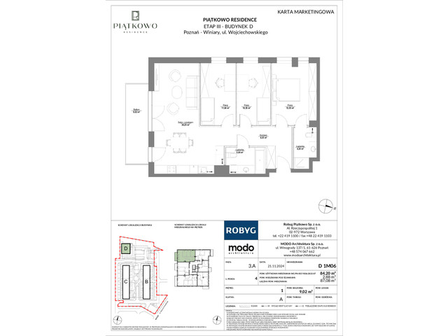 Mieszkanie w inwestycji Piątkowo Residence, symbol D_1M06 » nportal.pl