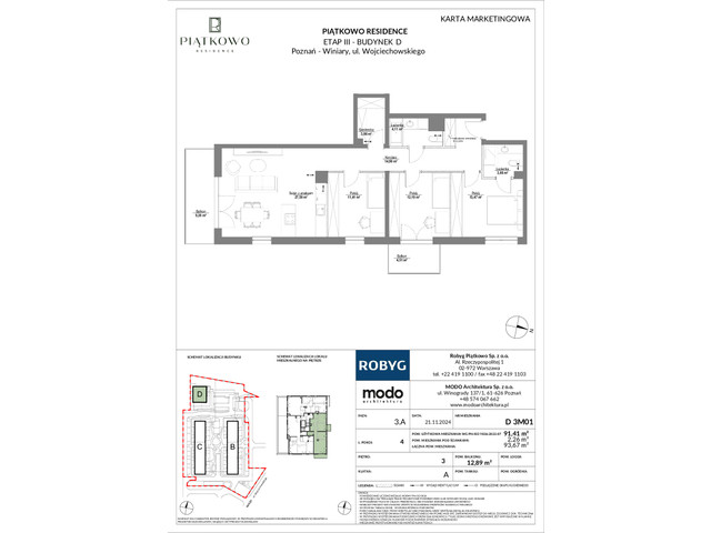 Mieszkanie w inwestycji Piątkowo Residence, symbol D_3M01 » nportal.pl