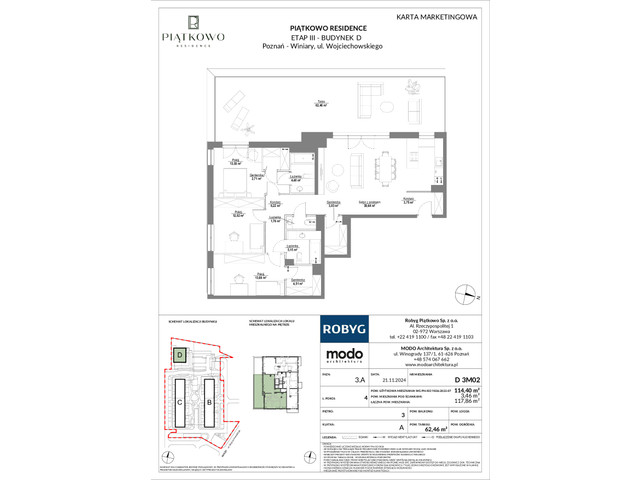 Mieszkanie w inwestycji Piątkowo Residence, symbol D_3M02 » nportal.pl