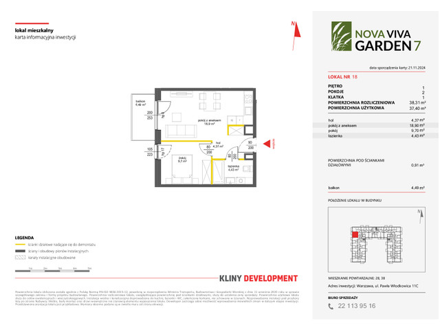 Mieszkanie w inwestycji NOVA VIVA GARDEN, symbol 7_A_18 » nportal.pl