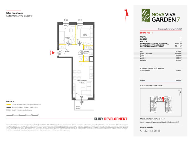 Mieszkanie w inwestycji NOVA VIVA GARDEN, symbol 7_A_44 » nportal.pl