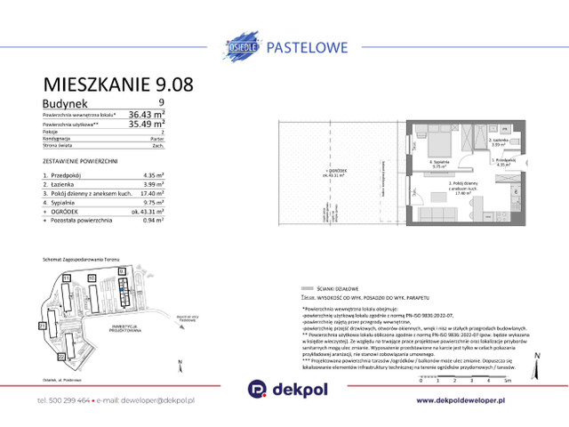 Mieszkanie w inwestycji Osiedle Pastelowe etap III, symbol 9.08 » nportal.pl