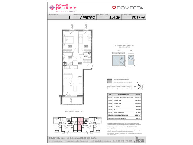 Mieszkanie w inwestycji Nowe Południe, symbol 3.A.29 » nportal.pl