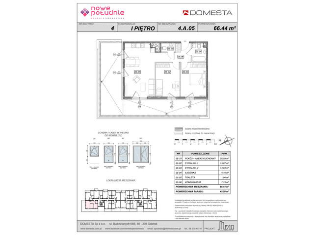 Mieszkanie w inwestycji Nowe Południe, symbol 4.A.05 » nportal.pl
