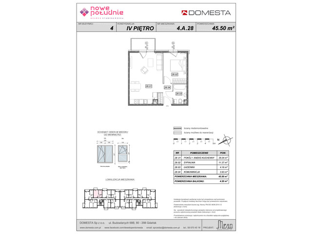 Mieszkanie w inwestycji Nowe Południe, symbol 4.A.28 » nportal.pl