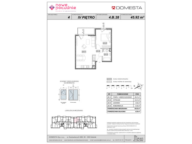 Mieszkanie w inwestycji Nowe Południe, symbol 4.B.28 » nportal.pl