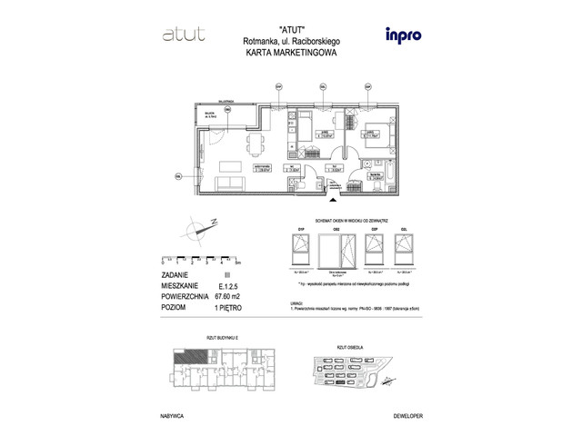 Mieszkanie w inwestycji Atut, symbol E.1.2.5 » nportal.pl