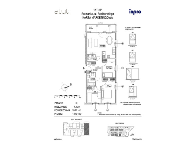 Mieszkanie w inwestycji Atut, symbol F.1.2.1 » nportal.pl