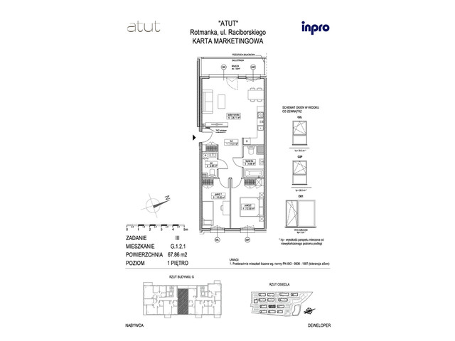 Mieszkanie w inwestycji Atut, symbol G.1.2.1 » nportal.pl