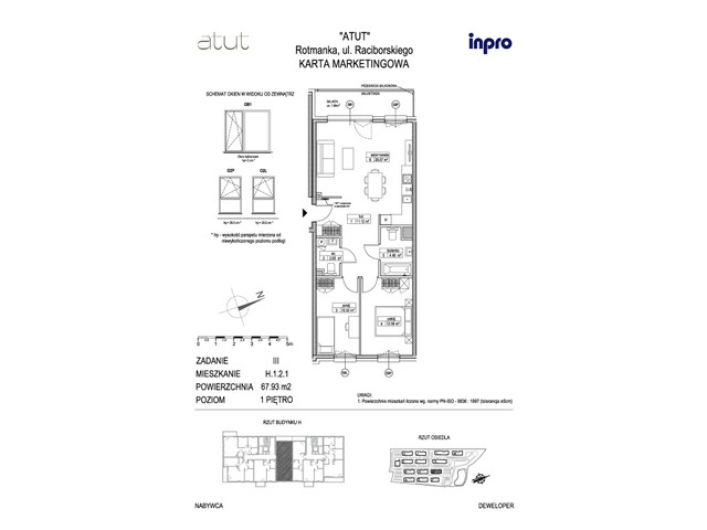 Mieszkanie w inwestycji Atut, symbol H.1.2.1 » nportal.pl
