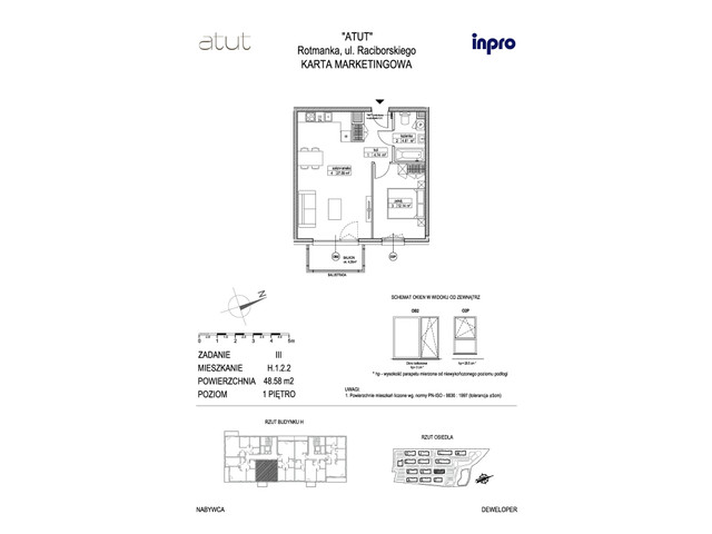 Mieszkanie w inwestycji Atut, symbol H.1.2.2 » nportal.pl