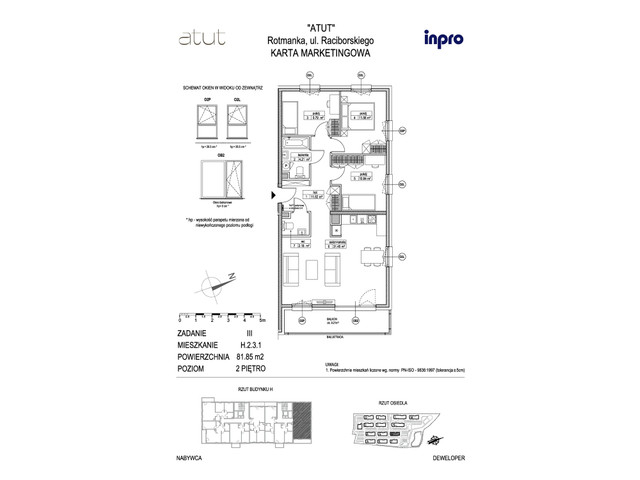 Mieszkanie w inwestycji Atut, symbol H.2.3.1 » nportal.pl