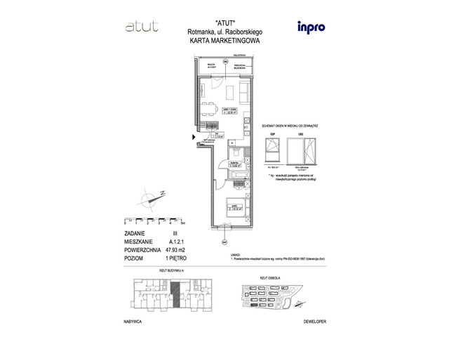 Mieszkanie w inwestycji Atut, symbol A.1.2.1 » nportal.pl
