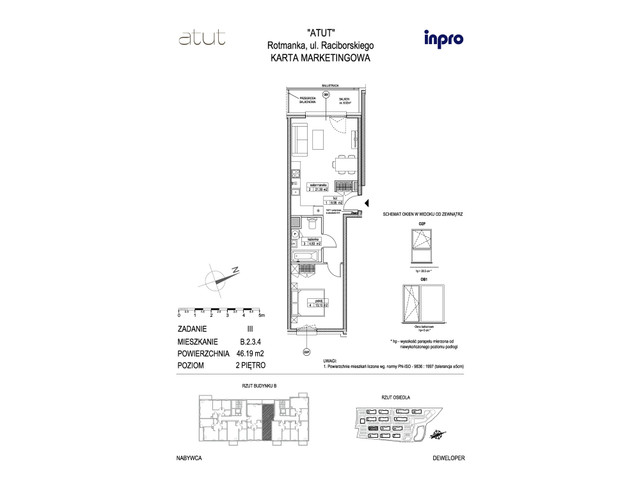 Mieszkanie w inwestycji Atut, symbol B.2.3.4 » nportal.pl