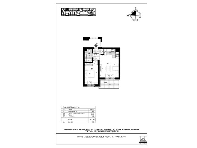 Mieszkanie w inwestycji Centralna C, symbol 90 » nportal.pl