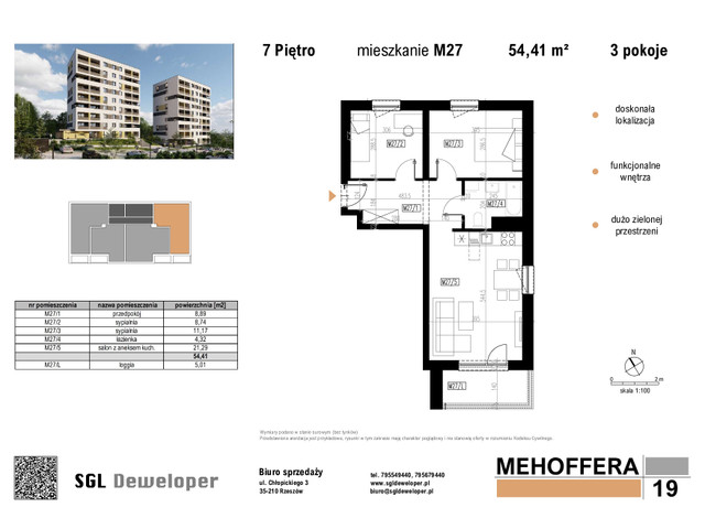 Mieszkanie w inwestycji Mehoffera19, symbol 27 » nportal.pl