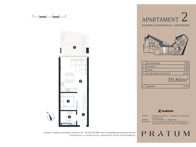Mieszkanie w inwestycji Pratum Apartamenty Etap I, symbol A2 » nportal.pl