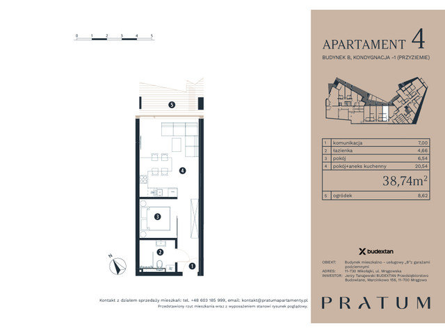 Mieszkanie w inwestycji Pratum Apartamenty Etap I, symbol A4 » nportal.pl