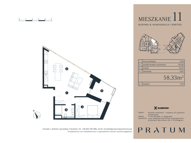 Mieszkanie w inwestycji Pratum Apartamenty Etap I, symbol M11 » nportal.pl