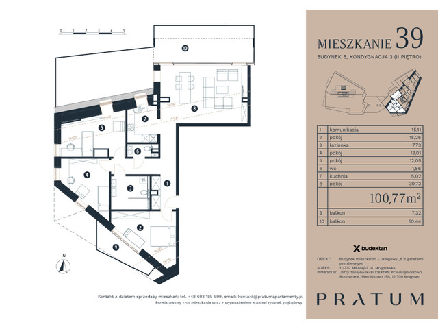 Mieszkanie w inwestycji Pratum Apartamenty Etap I, symbol M39 » nportal.pl