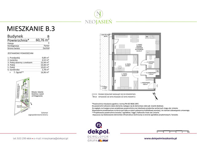 Mieszkanie w inwestycji Neo Jasień, budynek Wykończone pod klucz., symbol B.3 » nportal.pl