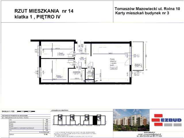 Mieszkanie w inwestycji Rolna 8/14 etap II, symbol B3B/14 » nportal.pl