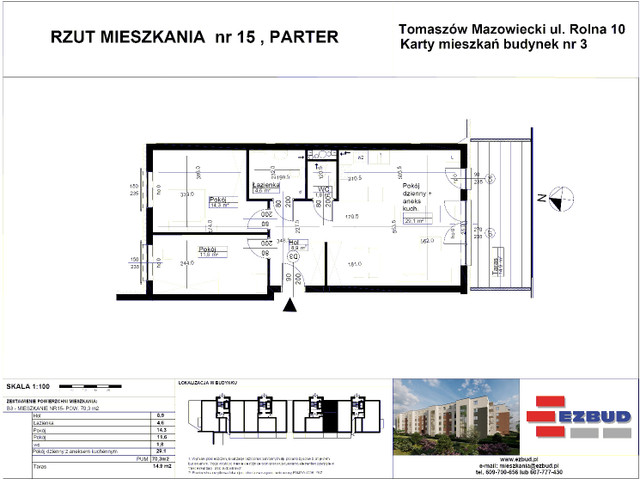 Mieszkanie w inwestycji Rolna 8/14 etap II, symbol B3B/15 » nportal.pl