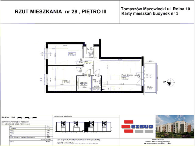 Mieszkanie w inwestycji Rolna 8/14 etap II, symbol B3B/26 » nportal.pl