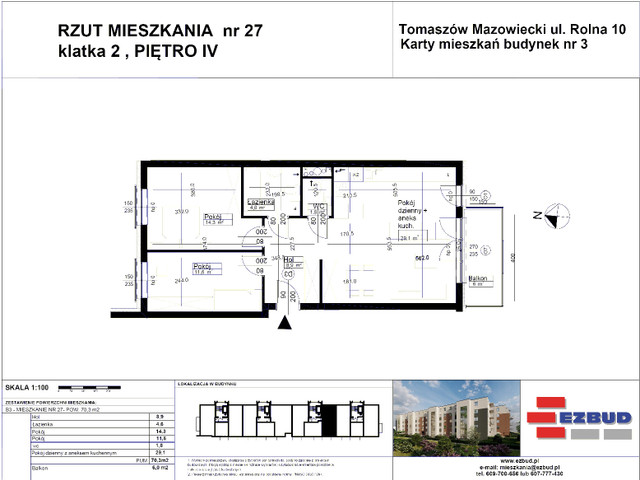 Mieszkanie w inwestycji Rolna 8/14 etap II, symbol B3B/27 » nportal.pl
