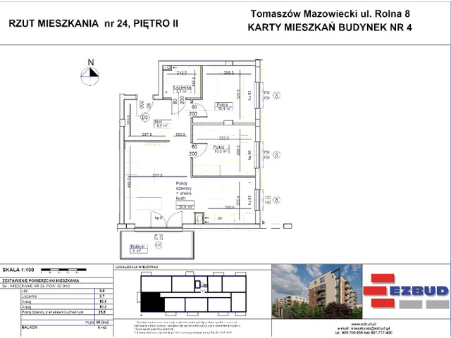 Mieszkanie w inwestycji Rolna 8/14 etap II, symbol B4/24 » nportal.pl